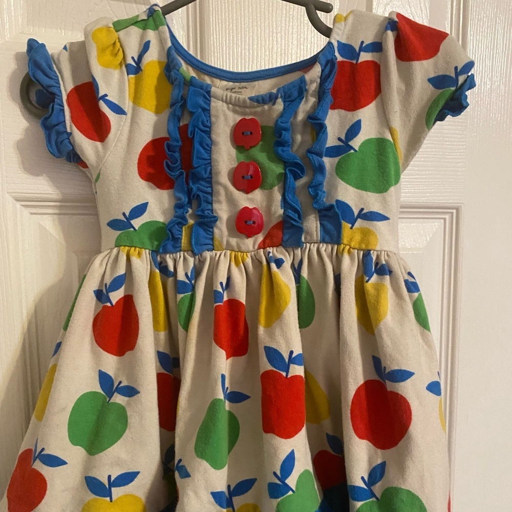 Eleanor Rose Colorful Apple Dress size 12 month girls
